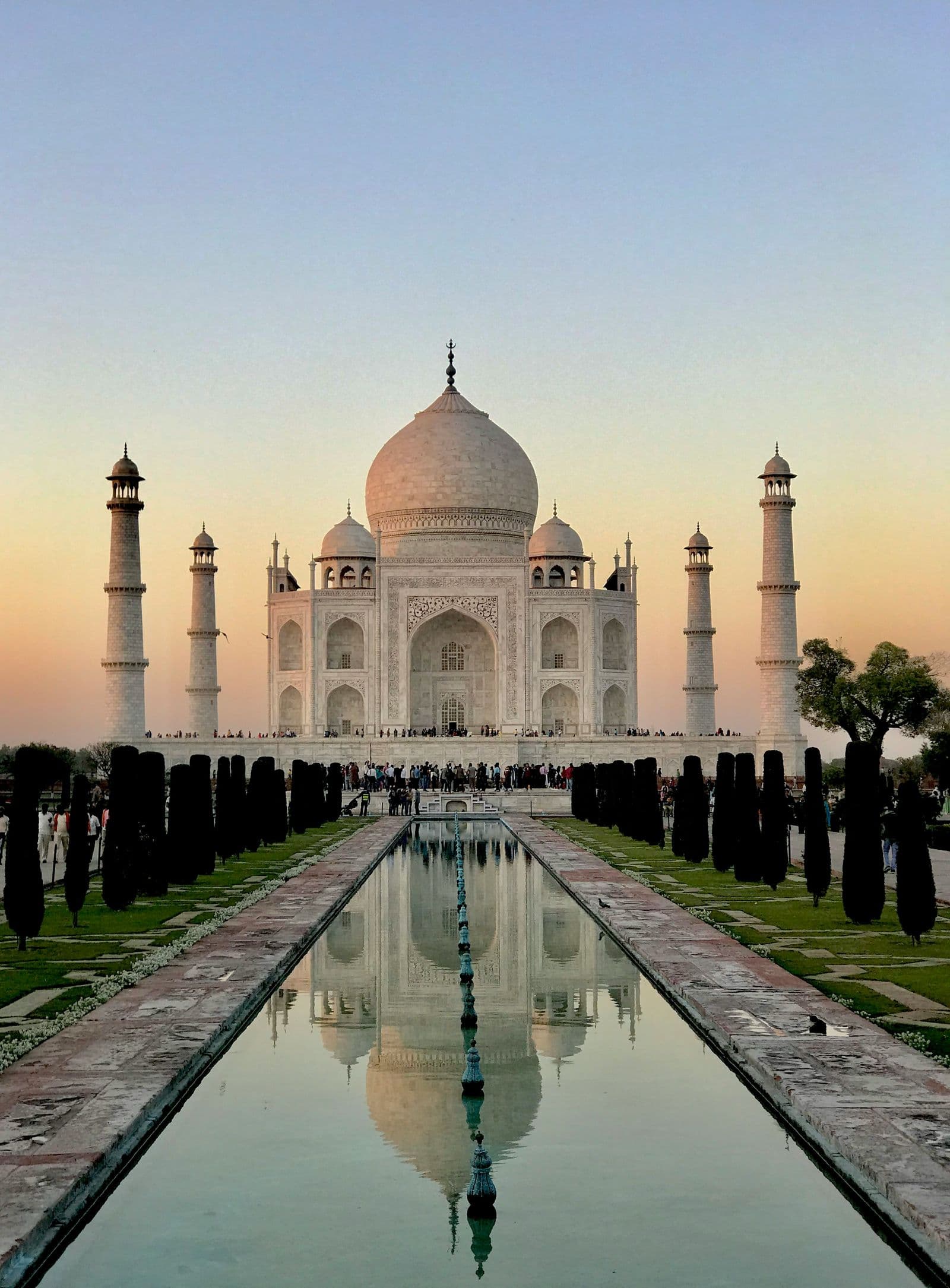 Taj Mahal at sunrise in Agra